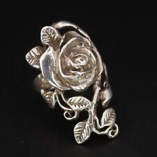 silver leaf ring sterling for sale  USA