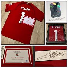Camisa Liverpool JURGEN KLOPP assinada com holograma oficial LFC certificado de autenticidade e caixa comprar usado  Enviando para Brazil