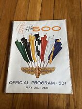 1960 official program for sale  Indianapolis