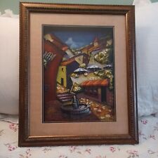 Vintage Original 3D Painting In Shadow Box By Miguel Fretas Collectible, used for sale  Shipping to South Africa