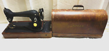 Máquina de coser eléctrica Singer 66-18 1946 selector de longitud de punto acabado arrugado segunda mano  Embacar hacia Argentina