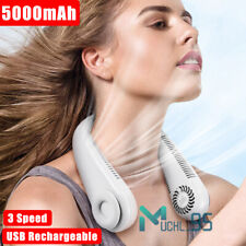 5000mAh Mini Ventilador Abanico Personal Portatil Para El Cuello USB Recarregável comprar usado  Enviando para Brazil