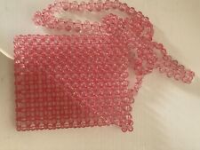 Pink beaded bag for sale  Brooklyn