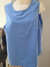 Occasion, CASUAL W E A R haut tee shirt debardeur polyester bleu grande Taille 50  d'occasion  Nîmes