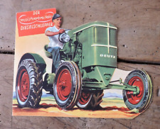orig. Prospekt Deutz 12/15PS luftgekühlt Traktor Bauernschlepper 1954 (W1099-1) comprar usado  Enviando para Brazil