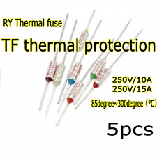 5 PIEZAS RY/TF 250V 10A 172/125/240/192°C Fusible Térmico Microtemp 85°C a 240°C-s segunda mano  Embacar hacia Argentina