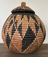 Zulu African Handmade Woven Beer Basket Lid Bulb Shape for sale  Shipping to South Africa