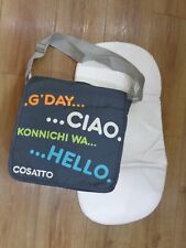 COSATTO Grey Multi Lingual 'CIAO' Baby Changing Pram Shoulder Bag & Mat, ex con  for sale  SOUTH SHIELDS