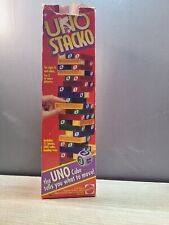 Mattel, Inc. Uno Stacko 1994 jogo de estratégia de empilhamento de blocos na caixa original, usado comprar usado  Enviando para Brazil
