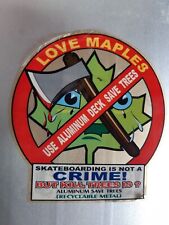 # rare unique skateboard * love maples  * aluminium deck * canada #, usado comprar usado  Enviando para Brazil
