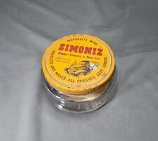 Tampa de lata de frasco de vidro vintage SIMONIZ AUTOMOTIVE WAX comprar usado  Enviando para Brazil
