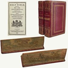 Bíblia King James de 1811 com pinturas de borda frontal em papel grande - Edição limitada, usado comprar usado  Enviando para Brazil
