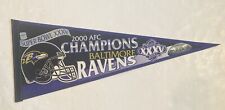 Vintage NFL Super Bowl XXXV Pennant 2000 AFC Champions Baltimore Ravens comprar usado  Enviando para Brazil