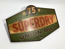 Superdry Green Metal Sign Union Motor Industrial Decorative Oil Tin Wall Plaque  for sale  Shipping to South Africa