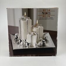 NOVO Conjunto de Velas Noel com Acessórios Decoração de Natal 3 Conjunto de Velas Prata comprar usado  Enviando para Brazil