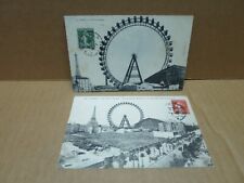 Occasion, PARIS (75) ensemble de 2 cartes postales Grande Roue attraction d'occasion  Sancerre