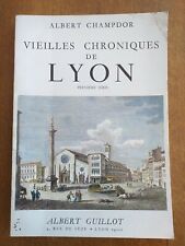 Vieilles chroniques lyon d'occasion  Vesoul