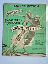 IRVING BERLIN Follow The Fleet piano sheet music selection 1936 for sale  Shipping to South Africa