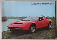 Maserati merak brochure for sale  BOURNE