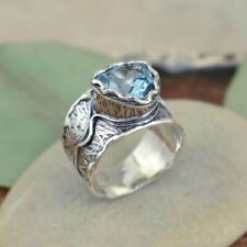Usado, Anéis femininos de noivado de casamento de prata 925 com zircônia cúbica tamanho 6-10 comprar usado  Enviando para Brazil
