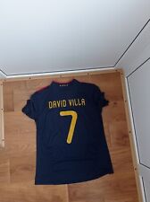 CAMISA DE FUTEBOL MASCULINA DAVID VILLA #7 ESPANHA 2010/2011 VENCEDORES TAMANHO G comprar usado  Enviando para Brazil