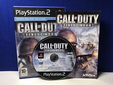 Call of Duty Finest Hour PS2 COMPLETO PAL España Play Station 2 Playstation two comprar usado  Enviando para Brazil