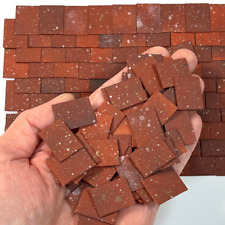 Used, Dolls House 1:12th Scale 250 x Styrene Miniature Roof Tiles Weathered Terracotta for sale  Shipping to South Africa