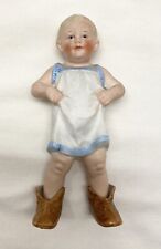 RARE Gebruder Heubach German Bisque Standing Piano Baby Figurine Doll 5", used for sale  Shipping to South Africa