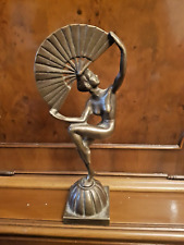 bronze art deco lady for sale  SHREWSBURY
