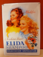 Blechschild elida shampoo gebraucht kaufen  Dinslaken
