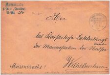 Briefhülle marinesache 1906 gebraucht kaufen  Hagenburg