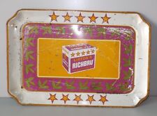 Used, Antique Rare Lipton Tea Ad Tray Five Star Lipton's Richbru Tea Tray Collectible for sale  Shipping to South Africa