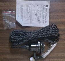 Usado, Conjunto de cabos de tecido 15,5 pés com soquete para lâmpada pendente de frasco de pedreiro comprar usado  Enviando para Brazil