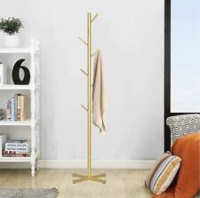 67”Gold Coat Rack 6 Hooks Stand Holder Hat Organizer Rack Entryway Metal Hanger for sale  Shipping to South Africa
