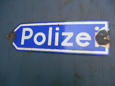 Altes emailschild polizei gebraucht kaufen  Wesendorf