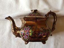 Antique Copper Lustre Teapot, elegant & charming for sale  ST. LEONARDS-ON-SEA