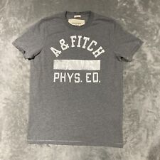 Camiseta masculina Abercrombie & Fitch tamanho G cinza ajuste muscular manga curta A&F comprar usado  Enviando para Brazil