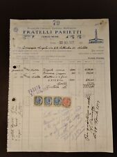 Tonco invoice Monferrato Fornace Hoffmann BROTHERS PARIETTI 1927 QX3731, used for sale  Shipping to South Africa