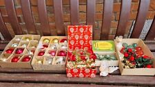 vintage christmas Baubles. decorations job lot. Crackers . Fairy .  for sale  Shipping to South Africa