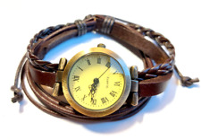 Armbanduhr lederarmband braun gebraucht kaufen  Witten-Annen