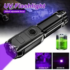Usado, Lanterna ultravioleta UV recarregável bolso com zoom portátil Reino Unido comprar usado  Enviando para Brazil