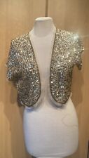 Gold sequined jacket for sale  SHEFFIELD