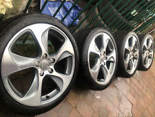 4x 18" Genuine Audi A3 S3 Teardrop alloy wheels +tyres VW Golf MK6 Caddy 5x112 for sale  SPALDING
