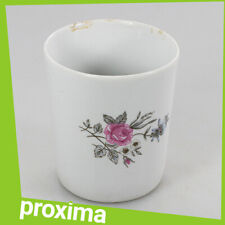 stary vintage biały niebieski różowy kwiat porcelana chiny napój kawa herbata kubek kubek na sprzedaż  PL