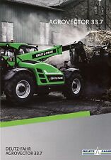 Deutz Fahr Agrovector 33 Series 2015 catalogue brochure tracteur Traktor tractor na sprzedaż  PL