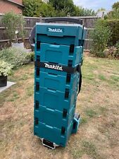 Used, Makita TR00000001 MAKPAC Foldable Trolley with 7 Makpac Boxes. for sale  SLEAFORD