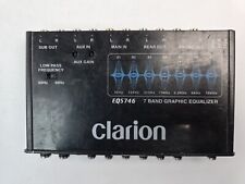 CLARION 1/2-DIN Graphic Equalizer/Crossover EQS746 - Missing One Knob for sale  Shipping to South Africa