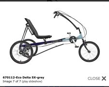 Sun seeker eco delta recumbent trike bicycle for sale  North Aurora
