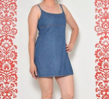 Pasek spaghetti Diesel Włochy Mini sukienka dżinsowa | Small | Rozmiar 6 A Line Krótki jeans na sprzedaż  PL