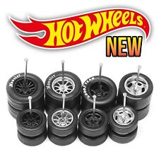 Conjunto de pneus 4 Hot escala 1/64 5/10 SPOKE SKINNY FAT v3 DRAG rodas de piloto real aros comprar usado  Enviando para Brazil